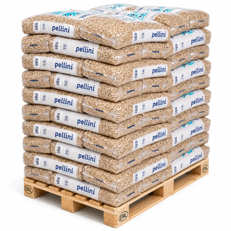PELLINI Holzpellets 6mm ENplusA1, 66 x 15kg Palette